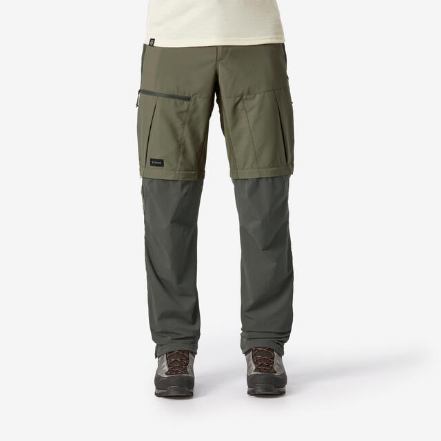 Men’s 2-in-1 Convertible and Durable Trekking Pants, MT 500